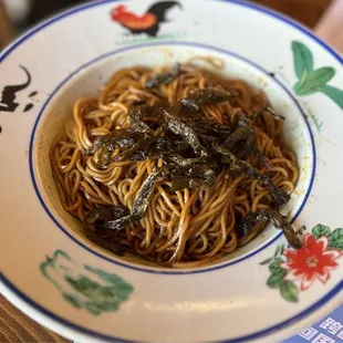 Scallion oil noodles