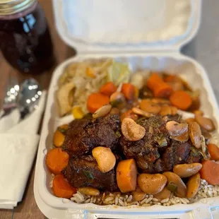 Trini Oxtail Dinner