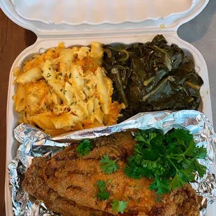 Southern Fried Catfish Dinner. (2 pc)