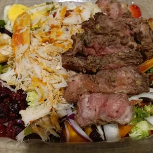 Steak and Crab Salad