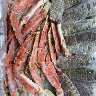 King Crab Legs and Jumbo Lobster  Tails $79.99 per pound Cooked and 10 Oz. Tails $49.99