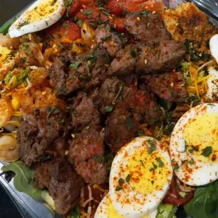 Signature Hornet Steak Salad $25.00
Comes with Fries or Onion Rings