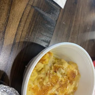 Mac and cheese (remembered to take the photo half way through)