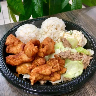 Kalua Pig and Karaage Chicken Special