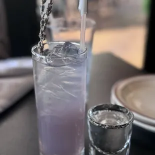 Lavender Kool-Aid cocktail with Vanilla Vodka