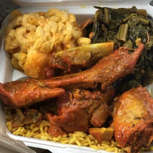 Turkey wing dinner plate