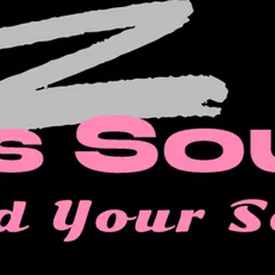 the logo for aunties soul food