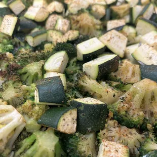 Herbed Zucchini and Broccoli