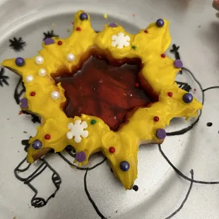 Fun cookies with glass texture which you can shake the confetti