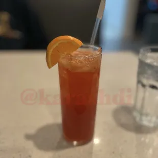 Rum punch (?) - alcoholic