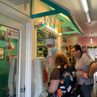 Getting some shave ice!!