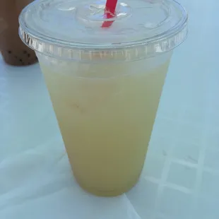 Ginger "beer". Refreshing and delicious! More on the ginger side, which I LOVE!