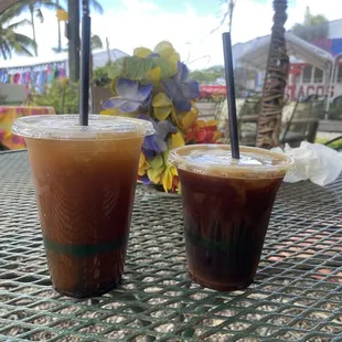 Li hing lemonade and Tahitian dream