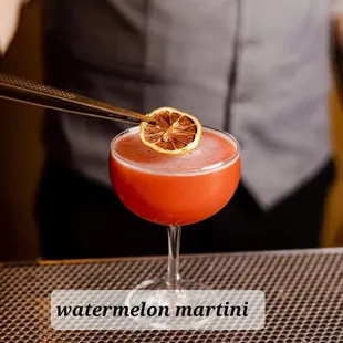Watermelon martini