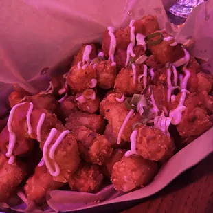 Tots were nice &amp; crispy