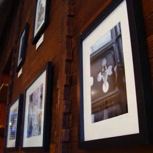 They sell art on the walls.. always a nice selection.