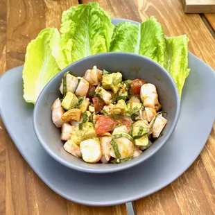 Spicy Shrimp Lettuce Cups (With a name like that, I actually expected to see "cups")