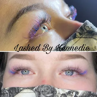 NOW OFFERING COLORED LASH EXTENSIONS