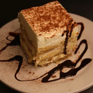 a piece of cake on a plate