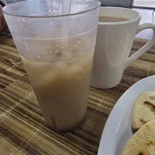 drink, bagels