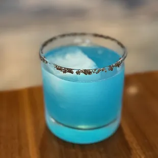 Constellation with Mezcal and Blue Curaçao