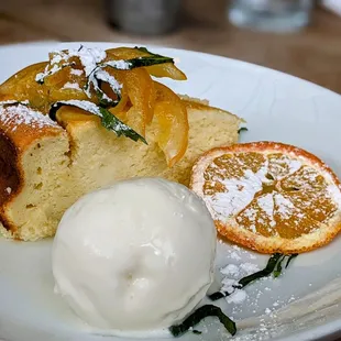 April 10 2022; Ricotta and orange cheesecake ($10).