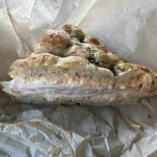 Turkey and manchengo sandwich