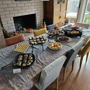 a table set for a party