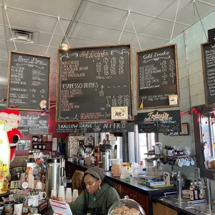 customers at the counter