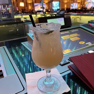 Happy hour margarita $8