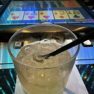 It's an omekase drink that I top the bartender I'm open to, it's a banana whisky with some cinnamon and it tasted like banana's foster