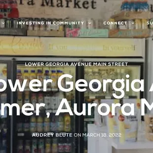 the front of the store