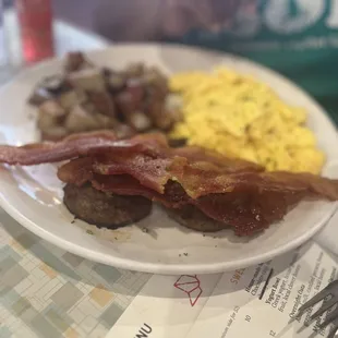 Bacon Eggs Sausage Bacon