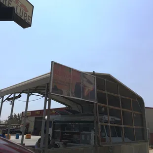  the exterior of a restaurant