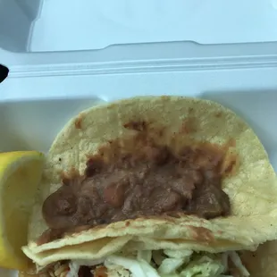 free bean taco