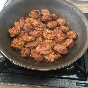 Sizzling samples of mild chorizo