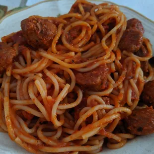 Spaghetti chorizo