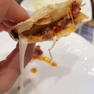 Aurora&apos;s Oaxaca cheese stretch! This is the million dollar shot :) 6/24/2021