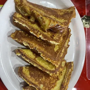 a plate of french toast