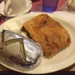 Huge spinach pie!