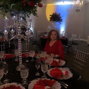 Guests tables decorated very nicely