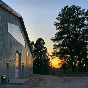 Our barn at sunset