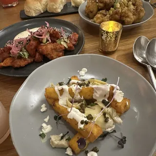GOAT CHEESE & FIG CRISPY POLENTA
