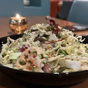 Lotus root salad - it's verrry spicy and verrrry delicious!