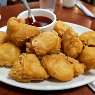 Dinner@Au's Garden 9/15/2024.I Ordered Shrimp Canton*Yikes! David dug out da Shrimp,He says 2much Batter? Should've ordered Deep Fried Tofu