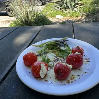 Stuffed Peppadews Prosciutto   Chevre