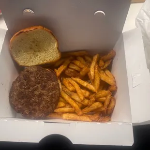 This was supposed to be a cowboy burger. It is not and looks bad.