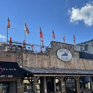 the front of the restaurant