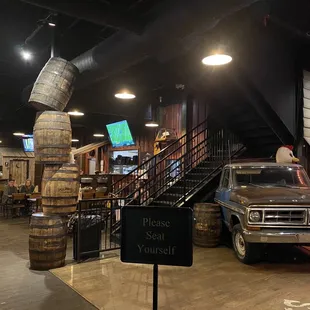 The entrance and dance floor