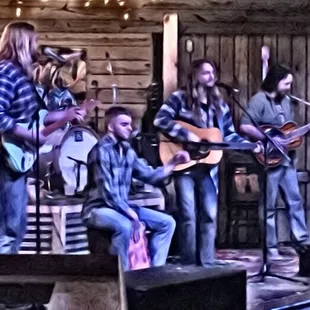 a group of musicians on stage